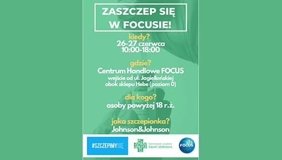 Temporary vaccination centre at Focus Bydgoszcz